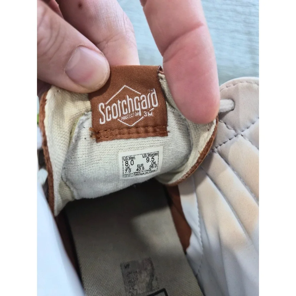 Vans Sk8-Hi Scotchgard Unisex M8/W9.5 Skateboard Shoes Brown Suede Sneakers